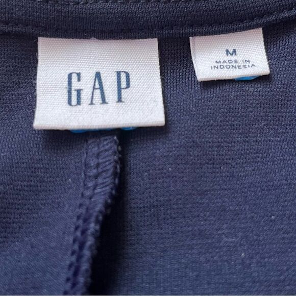 Gap Navy Blue With White Polka Dot Dress   Size M   EUC - Picture 3 of 4